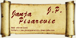 Janja Pisarević vizit kartica